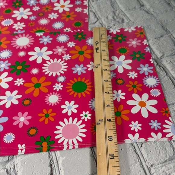 Poly Mailers 50 Pack 10x13 Flower Design Colorful Pink Orange Purple Green - Picture 6 of 7